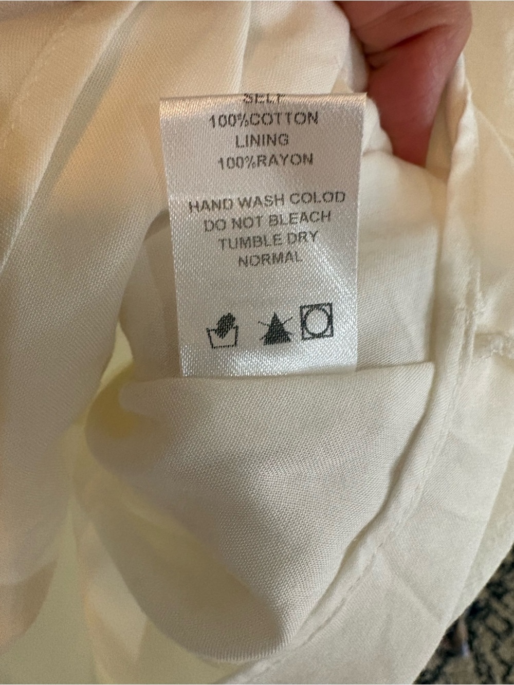 Ces Femme Tiered Ruffle Sleeve Dress | Size Small | White Cotton | Lined | NWOT - Picture 10 of 15
